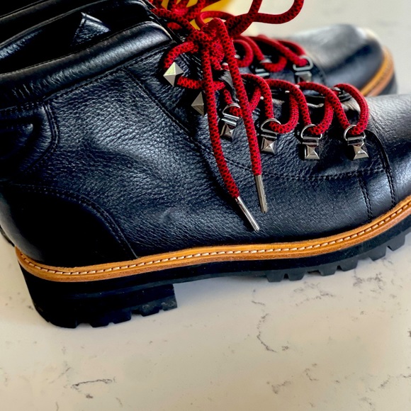 Marc Fisher Red Lace Up fall/winter Boots - Picture 3 of 5
